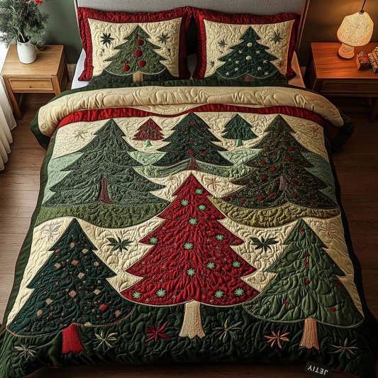 Design No. 24 3-Piece Quilted Bedding Set