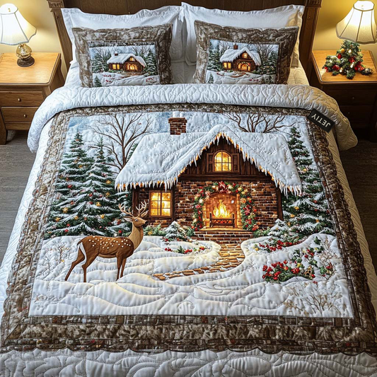 Design No. 28 3-Piece Quilted Bedding Set
