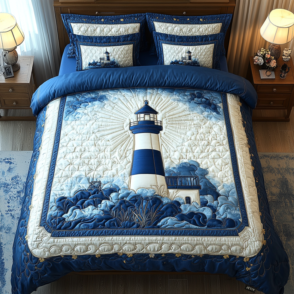 Beacon Breeze 3-Piece Quilted Bedding Set