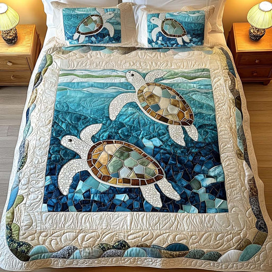 Summer Glow 3-Piece Quilted Bedding Set