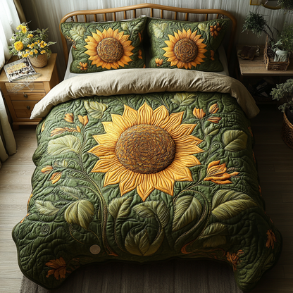 Summer Glow 3-Piece Quilted Bedding Set
